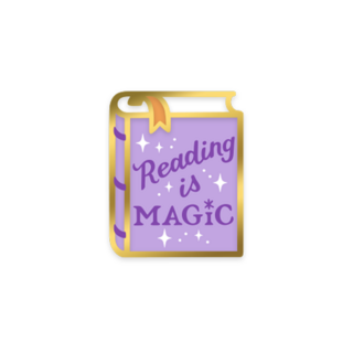 Reading is Magic Book Pin