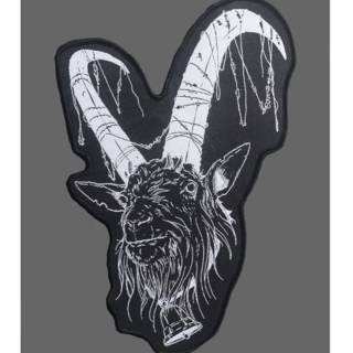 Large 8 inch tall Baphomet Severed Books Goat Patch