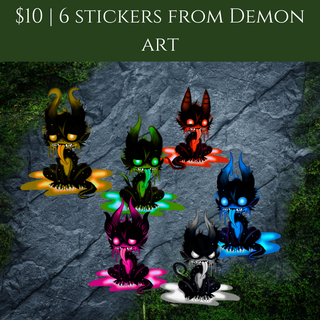 Sticker Pack (physical = 6 stickers)