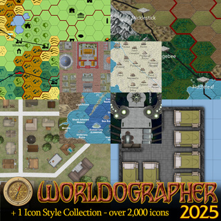 Worldographer 2025 License & Add-on Icons in 1 Style