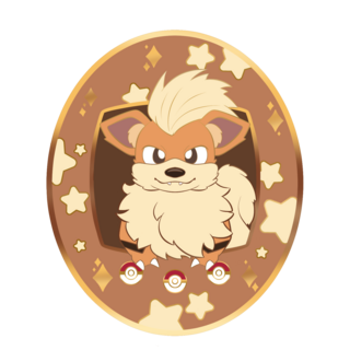 Growlithe Tamagotchi Enamel Pin