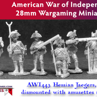 AWI443  Hessian Jaegers with amusettes (skirmishing) (6)