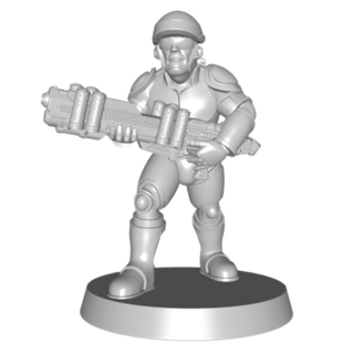Marine Squad Miniatures and STLs