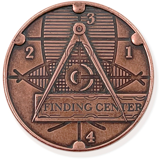 One (1) Copper Euclidean Coin