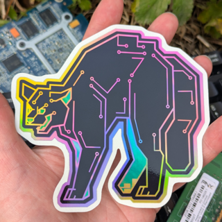 Decomm Selective Holo Sticker