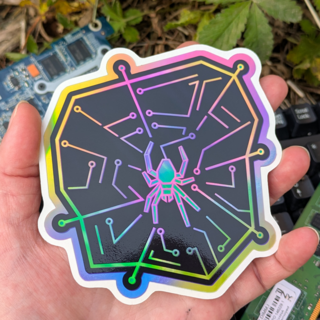 Web Selective Holo Sticker