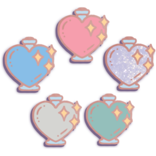 Mini Heart Potion Pin