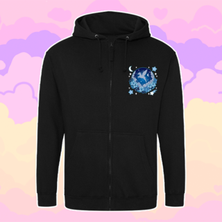 Pegasus Printed Zip Hoodie