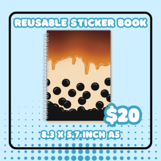 Restickable Sticker Notebook x1