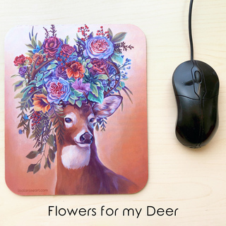 Flowers for my Deer Mousepad