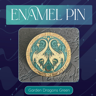 Forest Dragons Tapestry Pin