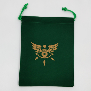 Eye of Aroden Velvet Bag: Green