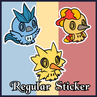 Legendary Bird Trio Regular Sticker