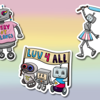 Bots on Parade Sticker