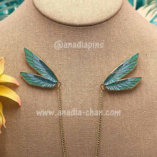 Dragonfly Fairy Wing Collar Pins