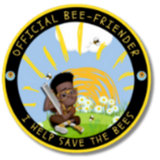 3 in Round Vinyl Bee-Friender Sticker