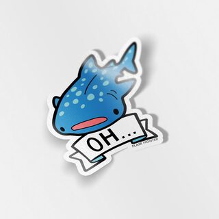 Vinyl Sticker Oh Whale Shark