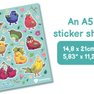Birb Macedonia Sticker Sheet
