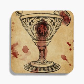 Set of 6 Bloody Unicorn coasters