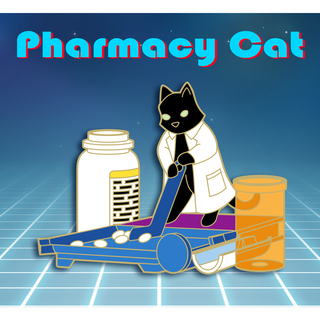 Pharmacy Cat Pin