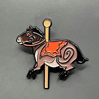 Cave horse pin