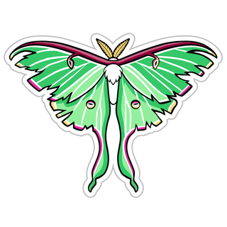 Moth's Rebirth sticker