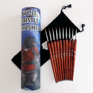 MKII Wolf Bristle Brush Set