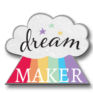 Dream Maker Glittery Enamel Pin