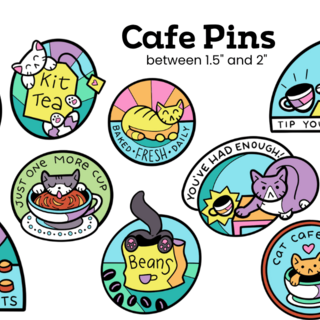 Cafe Enamel Pin