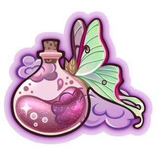 Sticker - Lunar Moth Potion