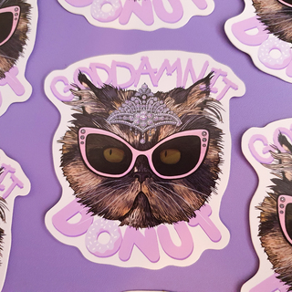 Godamnnit Donut sticker