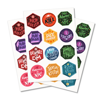 Achievement Badge Sticker Sheet