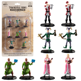 Monster Townsfolk Entertainer Hand Painted Mini Figures Set of 8