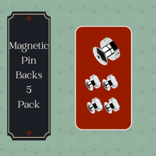 Magnetic Pin Backs 5 pack