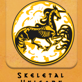 Skeletal Unicorn Enamel Pin