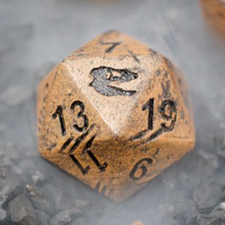 T-Rex Fossil Single D20 (Pulverized Bone)