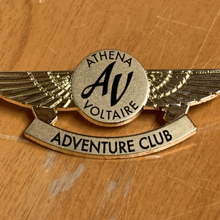 Athena Voltaire metal pilot wings