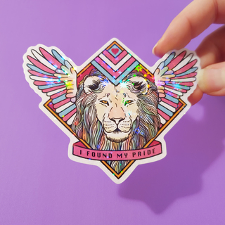 Trans Pride Lion Sticker
