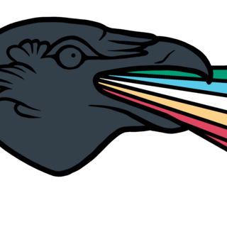 Disability Pride Crow Pin