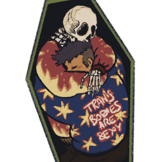 Sticker Build a Burial cross-collab