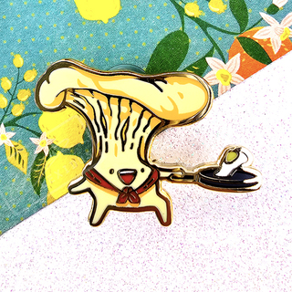 "Iron Chef Shroomie" Enamel Pin