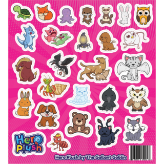 Sticker Sheet - Cute Kobolds & Pets