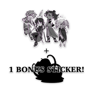 Party chibi stickers