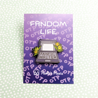 Fanfic Writer Enamel Pin