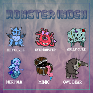 Monster Index Pin Set