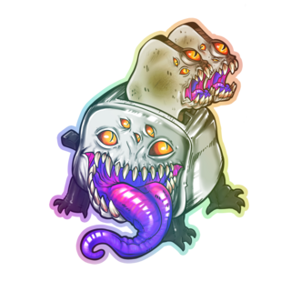 Holographic Bloodthirsty Bread Mimic Sticker