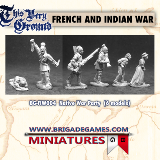 FIW004  Native War Party and Prisoners (6 models)