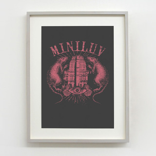 'Miniluv' XL Art Print (Oversize A2+)