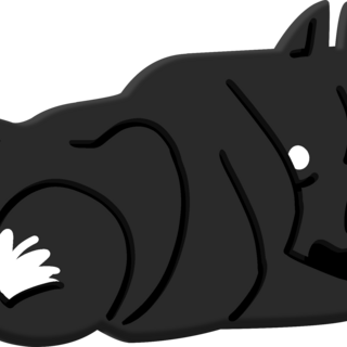 1" SLEEP PARALYSIS DEMON Akita pin