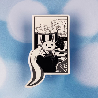 Artist Series 1 "Snaxolotl" Die Cut Sticker